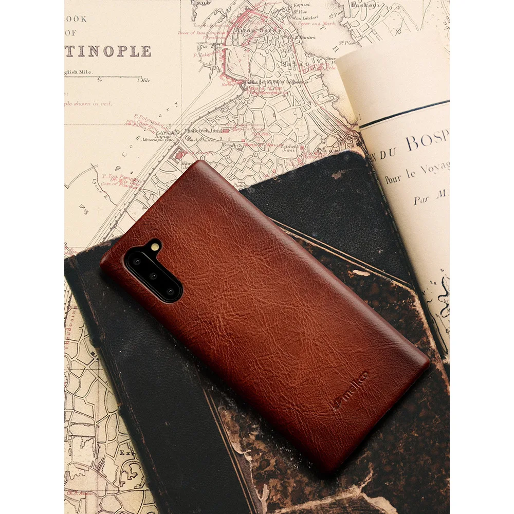 Premium Cowhide Leather Phone Case - Luxurious Back Cover for Business Professionals