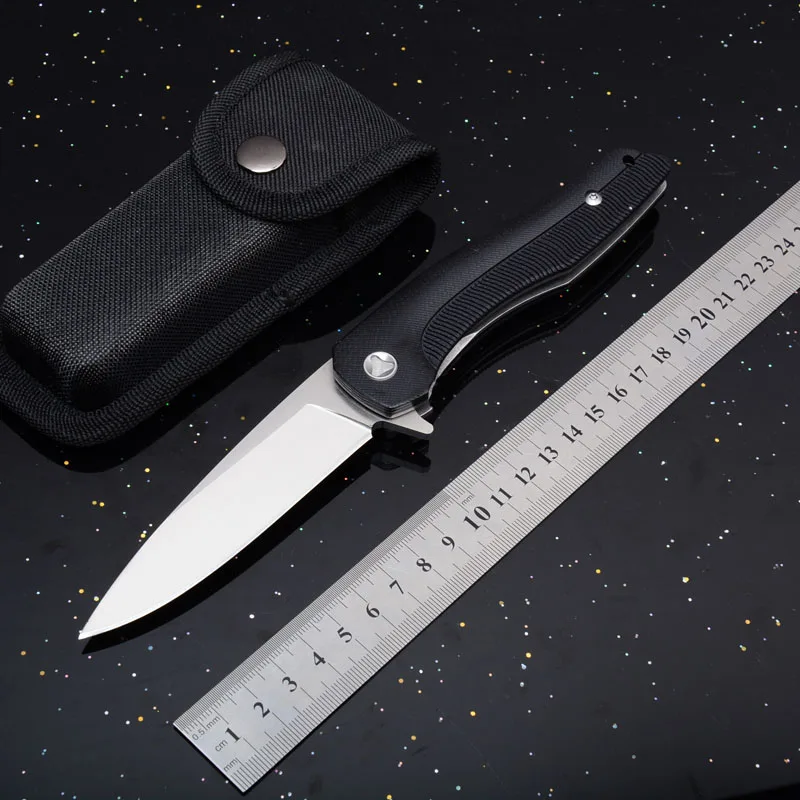 Высокое Качество Складной Карманный Походный нож 7 cr15mov лезвие ebony Ручка охотничьи Тактические Ножи для выживания фрукты EDC инструменты