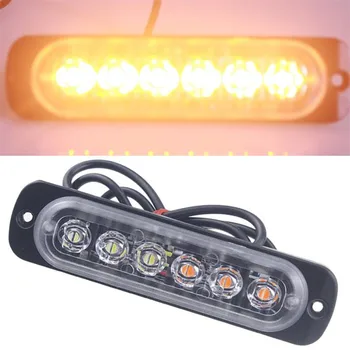 

Emergency Strobe Lights LED Emergency Strobe Lights Bar 6LED Strobe Warning Emergency Flashing Light Caution Construction Light