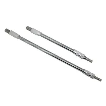 

2PC Hex Flexible Shaft Extension Drill Impact Driver Ratchet Screwdriver 20+30cm Durable And Practical To Use
