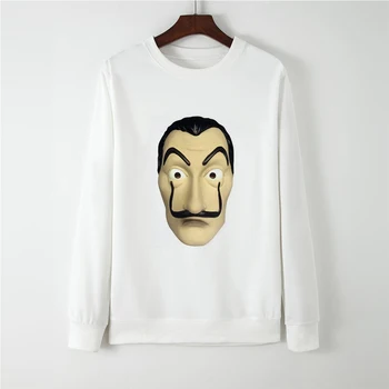 

Money Heist Round Collar Sweatshirt Loose sudadera mujer Long Sleeve Hatless Hoodies Winter Autumn La Casa De Papel Season