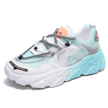 

Women's Summer Sneakers Thick Bottom Dad Shoes Height Increased Casual Shoes Breathing Leisure Shoes White Sneakers For Women