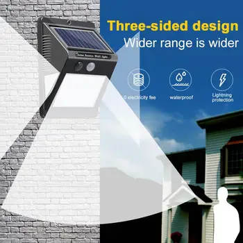 

Street Lamp COB 60LED Induction Light Durable Wall Light Walkway Lights Solar Motion Sensor Outdoor Home