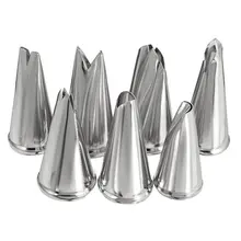 7 шт./компл. Нержавеющая сталь насадок для декорирования выпечки инструменты шара Форма рот многолюдных цветок насадка для крема торт Decortion