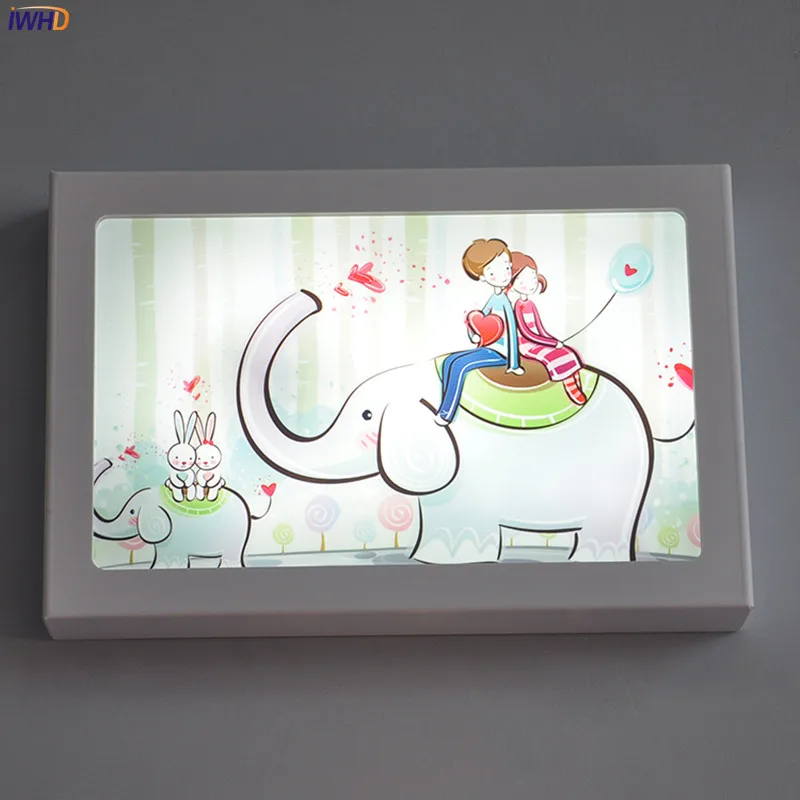 Cute Arts Elephant LED Wall Lamp 12W Modern Acrylic Sconces Fixtures For Bedroom Kids Room Stairs Bar Applique Murale Luminaire (3)