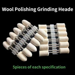 Wool Polishing  Grinding Head / Wool Grinding Head  / Wool Polishing Wheel / Wool Polishing Grinding Head 3 MM Shank