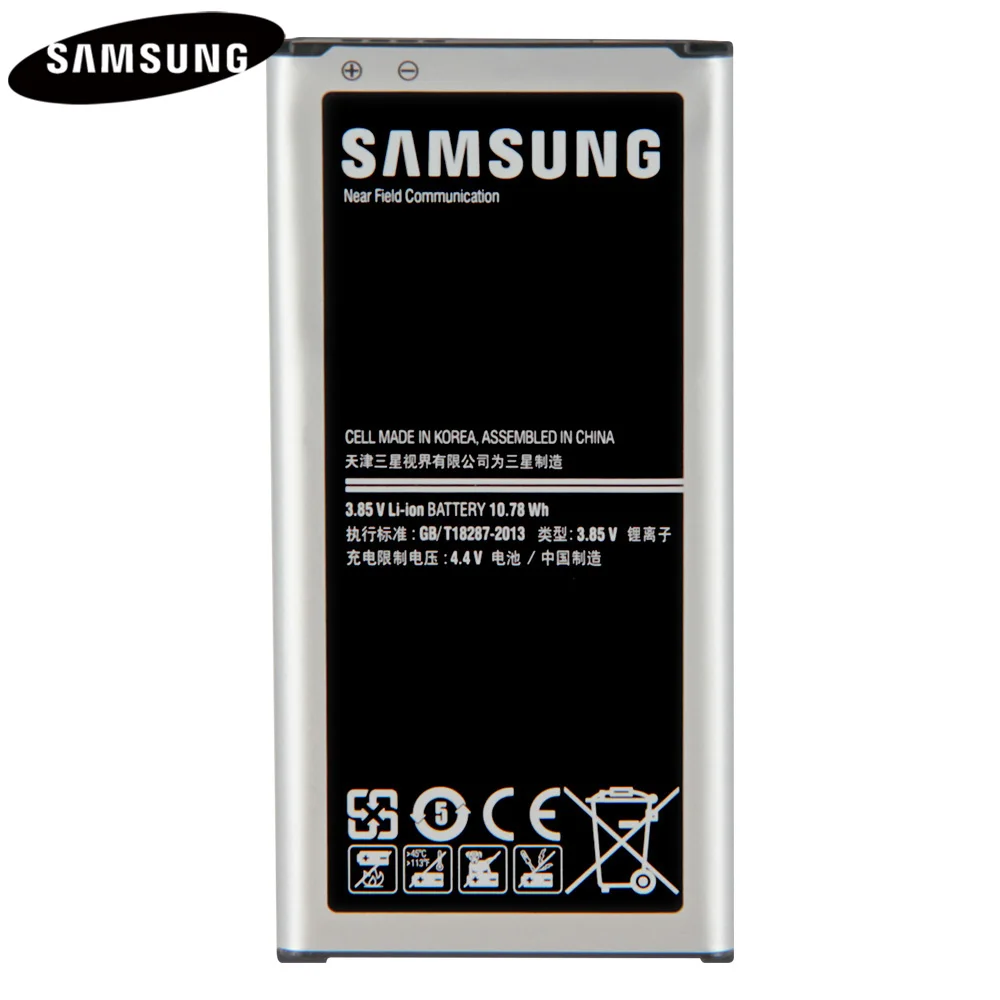 Оригинальная Аккумуляторная батарея для мобильного телефона Φ Samsung GALAXY S5 9006V 9008W