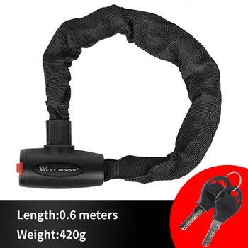 

Chain Lock Bold Alloy Steel Anti-theft Wear-resistant Dislocated Lock Core Chain Lock for Bicycles Mountain Bikes Scooters Motor