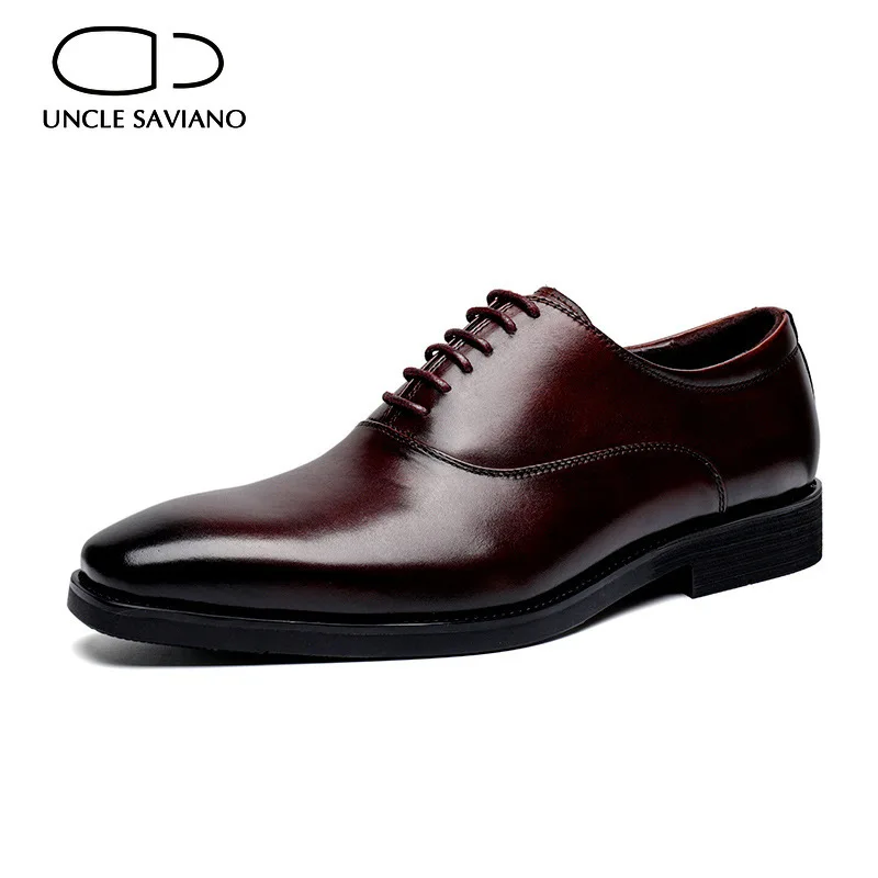 Uncle Saviano Oxford Shoes For Men Dress Handmade Style Formal Best Men Shoes Designer Genuine