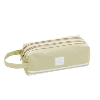 

Simple Large Capacity Pencil Case With Handle Creative Multi-function Double-layer Pencil Case For Student
