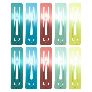 

55Pcs Square Paint Hairpins Hair Clip Ornament Girl Hair Accessory(Random Color)