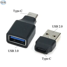 YuXi USB 2.0 3.0 type-c OTG câble adaptateur Type C USB-C OTG convertisseur pour Samsung souris clavier USB disque Flash pour Huawei Xiaomi