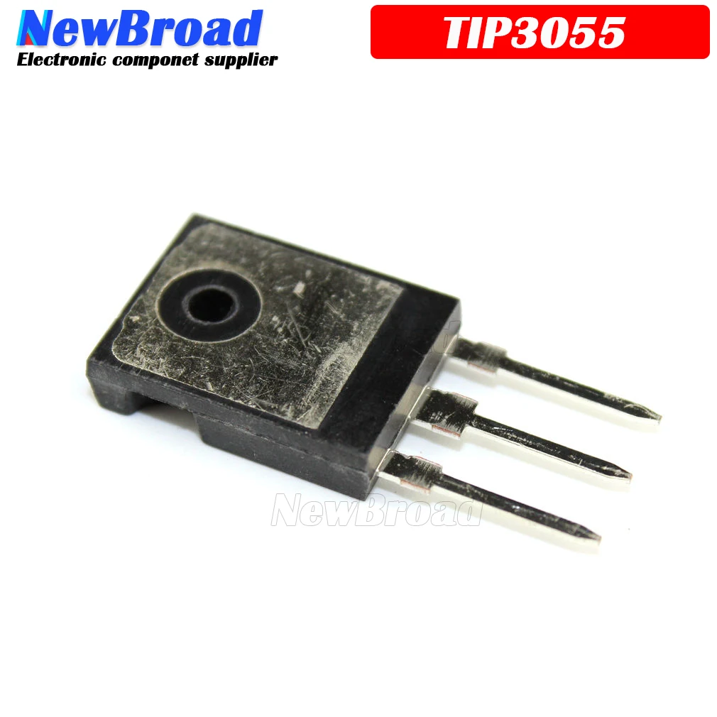 National Semiconductor Transistor, TIP3055, NPN 15 A 60 V TO-247, 3 Pin, 3 MHz, Simple TV 65 Pulgadas