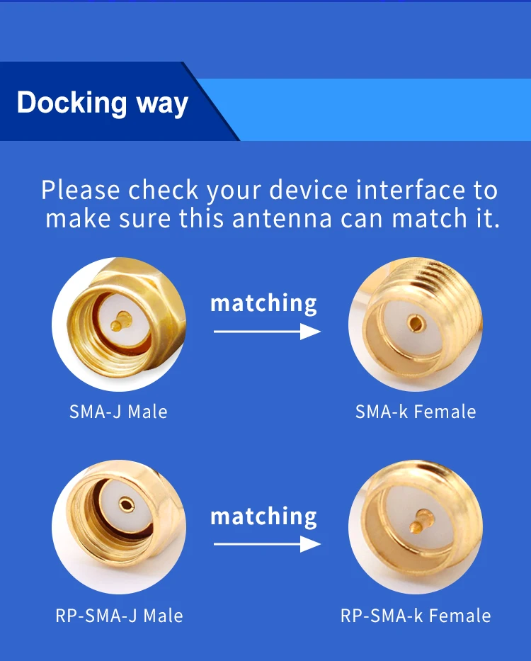 3dBi 2,4G антенна SMA Мужской и RP-SMA разъем wifi антенны для маршрутизатора