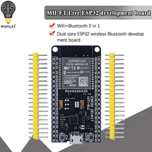 Placa de desenvolvimento wavgat esp32 wifi + bluetooth ultra-baixo consumo de energia núcleo duplo ESP-32 ESP-32S esp 32 semelhante esp8266