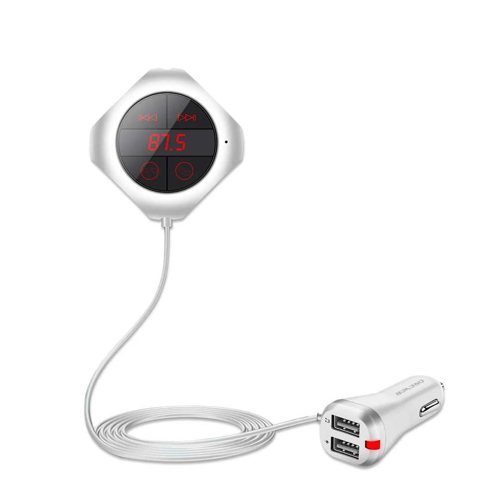 Onever Dual USB автомобильный Bluetooth fm-передатчик громкой связи автомобильный комплект MP3-плеер Поддержка TF карты/USB музыка беспроводной fm-модулятор