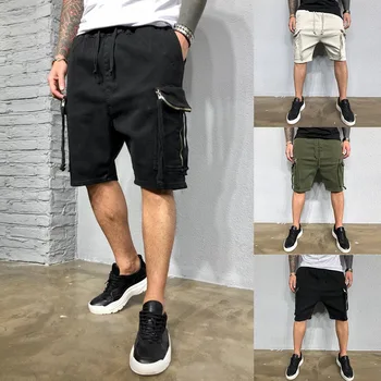 

Summer New Youth Popular Multi-pocket Korean Tooling Loose Large Size Five-point Pants Fashion Casual Straight Shorts