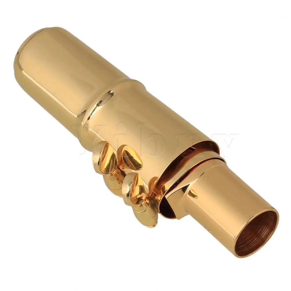 Yibuy золото 6# пластиковый Sax набор мундштуков с крышкой Ligature для E-flat альт саксофон
