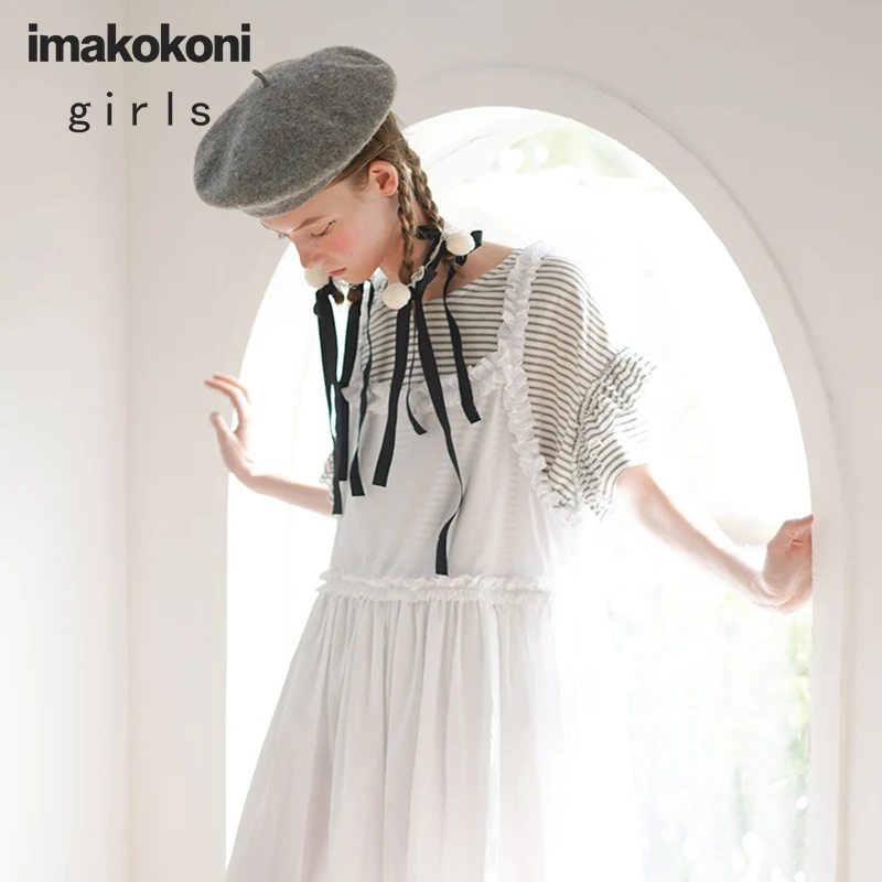 Платье на бретельках imakokoni новинка 2019 маленькое кружевное платье для студентов 192614|Платья| |