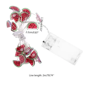 

20 LED Half Slice Watermelon Decorative String Lights Christmas Halloween 40JA