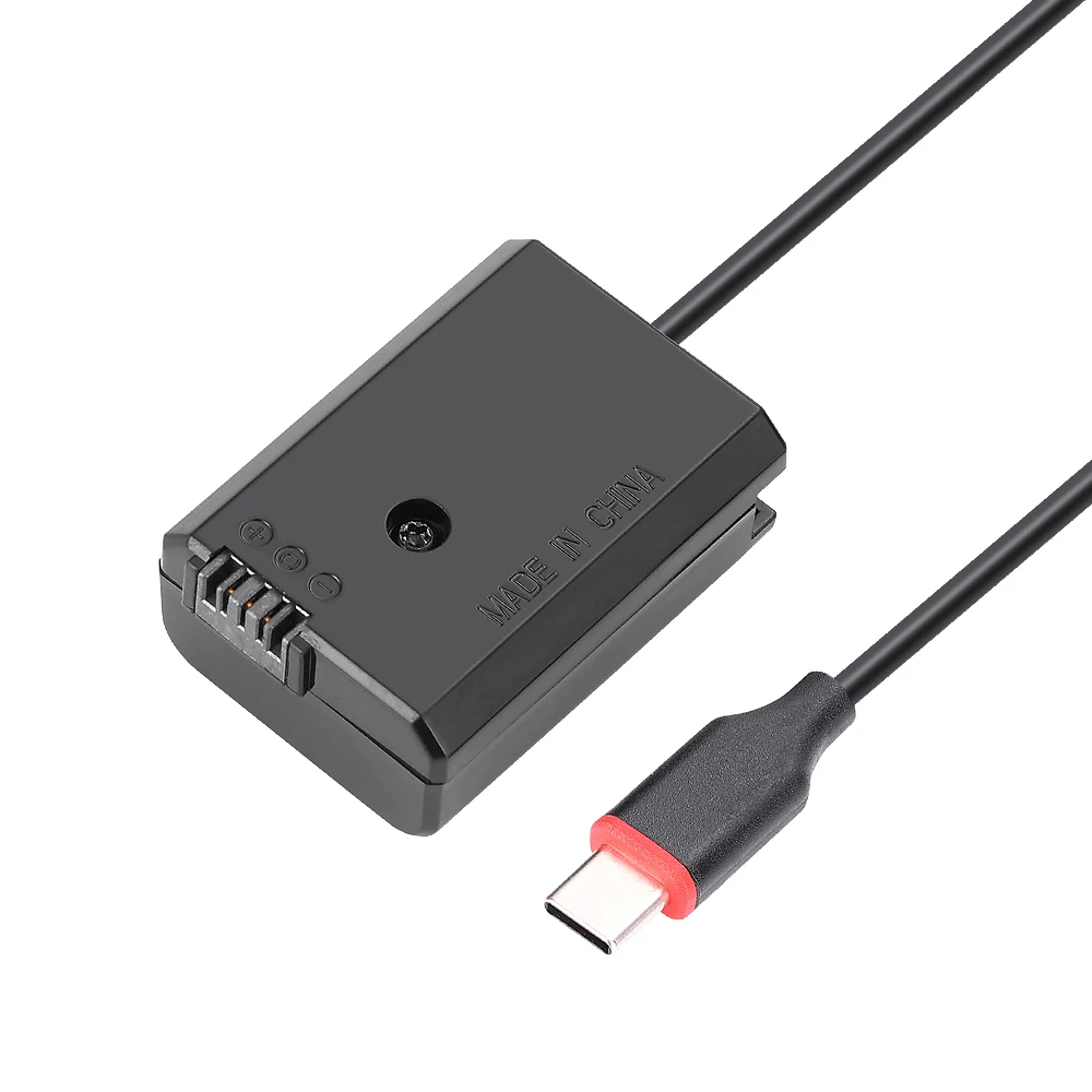 King Ma NP-FW50 Dummy Battery With Type-C Cable - Continuous Power Adapter For Sony A7, A6000, A5100 Cameras