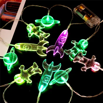 

Cosmic Theme String Light Decoration Light 10 LED Battery Type 1.65M Wedding Holiday Decoration Lamp Festival Outdoor Lighting