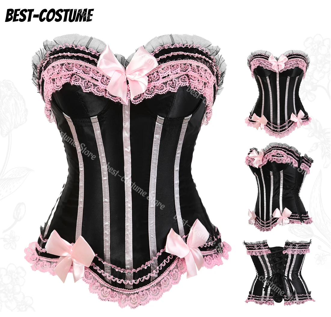 kampioen picknick Opeenvolgend Bustier Pink Underwear Corset | Pink Corset Top Plus Size | Pink Lace Bustier  Corset - Bustiers & Corsets - Aliexpress