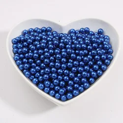 Multi - Size Colorful Round Beads - 8mm   100pcs (Blue)