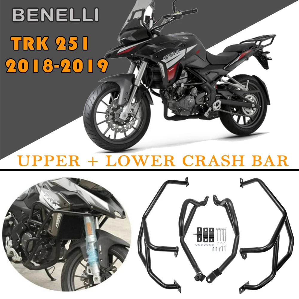 Motorcycle Engine Bumper Guard Crash Bars Protector Steel For Benelli