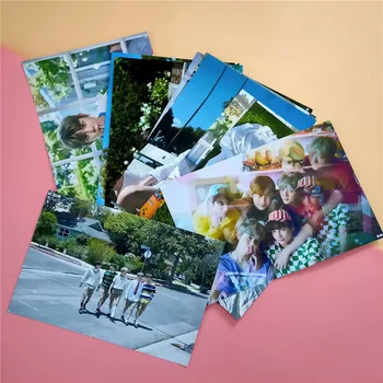 

2pcs/set Kpop TXT Poster stickers Self-adhesive HD photo print high quality TXT photo album poster for fans collection 21*30cm