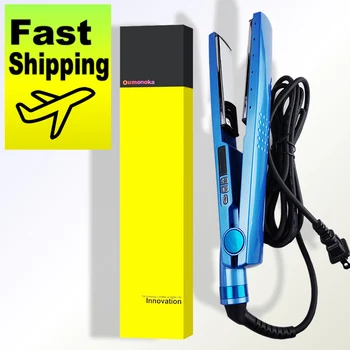 

2 in 1 iron women hair straightener professional power max alisador crimper styling tool hair curler plate titanium flat iron