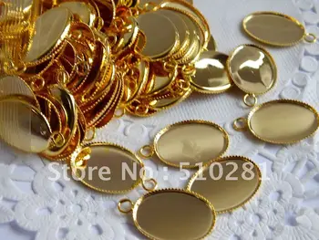 

~ 13x18mm~ Oval Pendant base For DIY