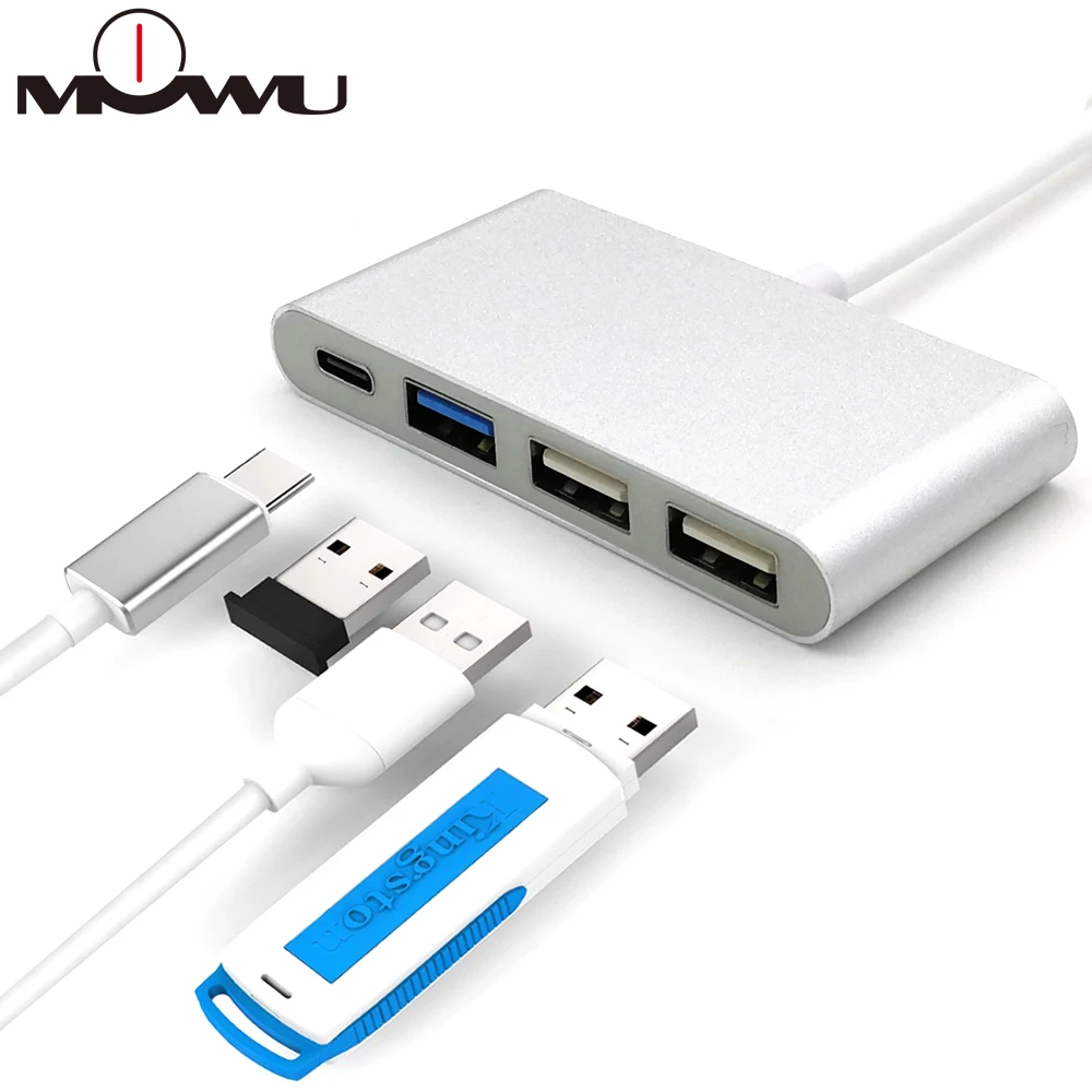3,1 USB C концентратор типа C к USB 3,0 сплиттер конвертер для MacBook Pro Air портативный Hab адаптер ноутбук аксессуары