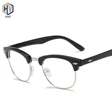 Новые круглые очки, оправа, Для мужчин Для женщин ретро рис для декорирования ногтей Оправы для очков в стиле унисекс, модные полуботинки плоское зеркало в раме