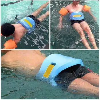 

Swim Ring Board Mattress Adjustable Back Foam Swimming Float Tool Waist Adult Children Belted Board Learner O9B1