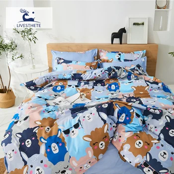 

Liv-Esthete Bedding Set Home Decor Bedroom Textiles Bedclothes Quilt Cover For Adult Kids Single Double Queen King Bedclothes k