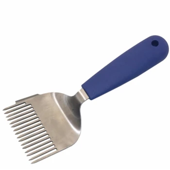 

16-Pin Plastic Handle Open Cover Fork Head Stainless Steel Cut Honey Fork Needle Cutter Capper Machine Beekeeping Tool