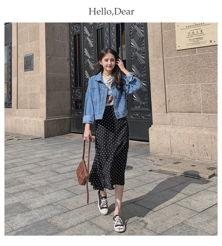 Ulzzang Женские повседневные джинсовые куртки однобортные джинсы Свободные Женские базовые пальто Модная Верхняя одежда лето осень