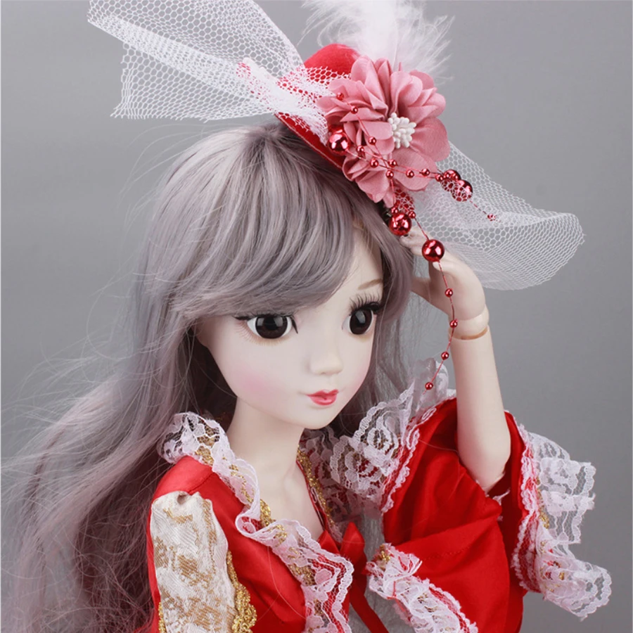 Новое поступление 60 см BJD кукла сменная одежда роскошный красный ретро простые свадебные платья девочки игрушка платье(только платья