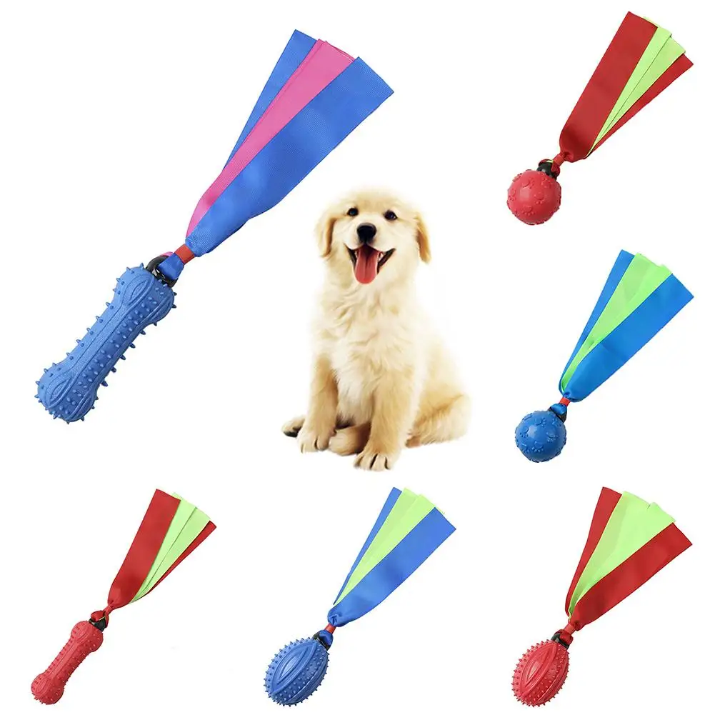 

Pet Dog Puppy Dumbbell Football Ball Shape Biter-resistant Play Chew Squeaky Toy Training Barbell Barbed Toys Hot Sale hot sale