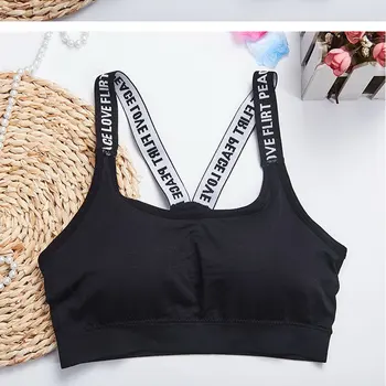 

Seamless English Alphabet Sports Underwear Without Underwire Sports Bras No Steel Ring Thread Wrapped Chest Seamless Chest Pad