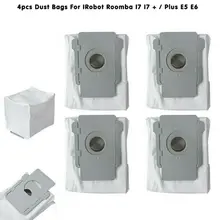 4 шт. мешки для удаления грязи мешки для пыли iRobot Roomba I7 I7+/Plus E5 E6 прочный практичный в использовании HG11643