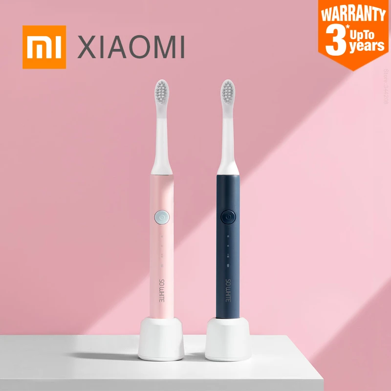 

New SOWHITE XIAOMI YOUPIN MIJIA SO WHITE EX3 Sonic Electric Toothbrush DuPont Ultrasonic Teeth Whitening Cleaner IPX7 Waterproof