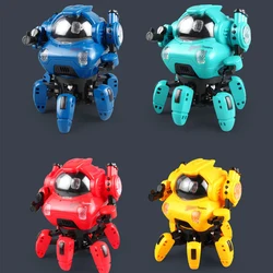 El Robot Cool Wars para niños puede cantar, bailar, pez eléctrico de seis garras, música ligera, juguetes para niños y niñas, regalos