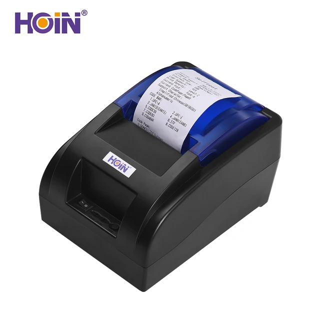 HOIN - Imprimante Thermique POS 58mm USB BT Imprimante Rouleau de Papier Thermique  Imprimante Thermique de Bureau