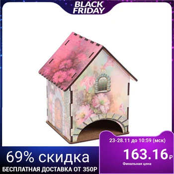 

Tea house "House of petunia water color" 15x10x10 cm 3442484