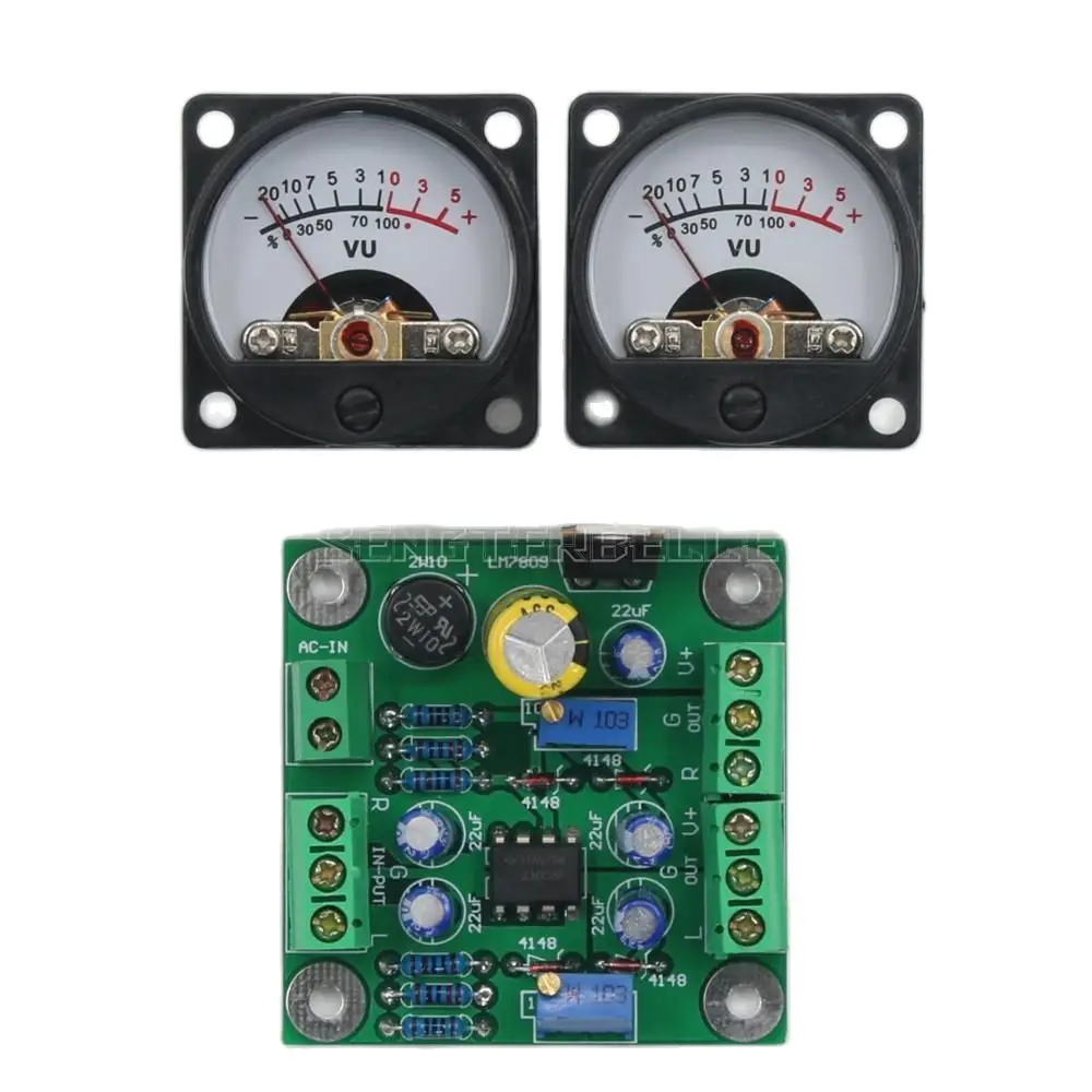 

Измеритель уровня VU Meter с теплым светодиодный тым светодиодным индикатором, белый с приводной платой для самостоятельной сборки, ламповый усилитель, 2 шт.