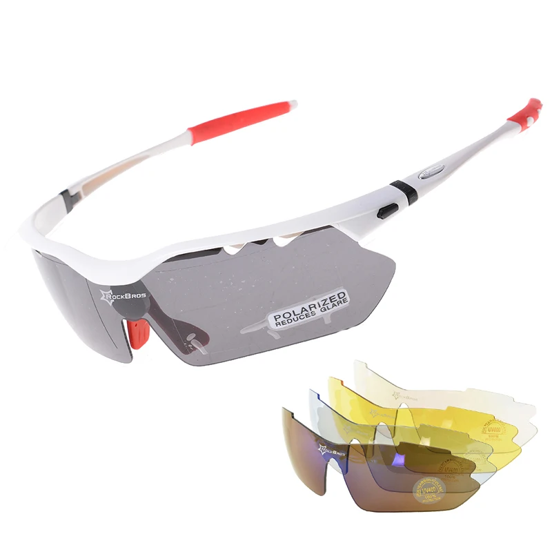 Rockbros, унисекс, съемные профессиональные велосипедные солнцезащитные очки, набор, мужские, для улицы, поляризационные, для велосипеда, спортивные очки