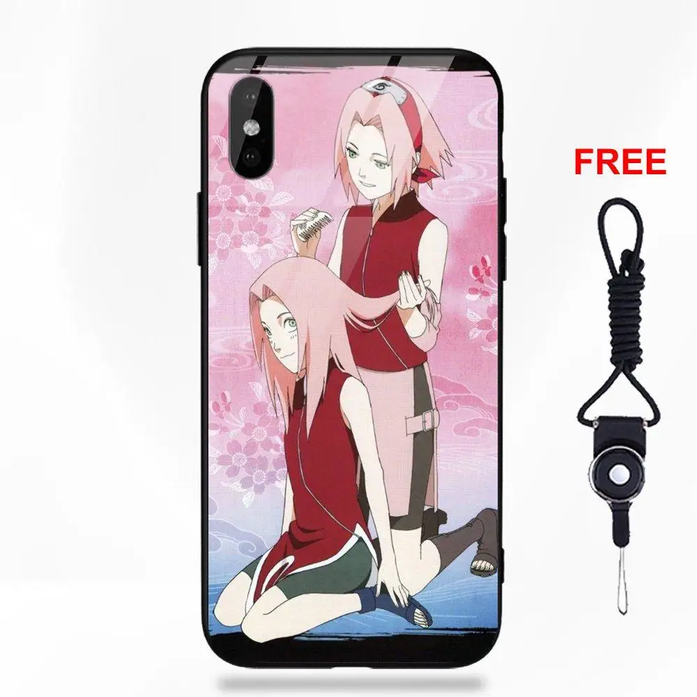 Японское аниме Наруто Харуно Сакура для Galaxy S8 S9 Plus для Redmi 5 Note 5A 6 huawei Honor 7X P20 Lite mate 10 Pro стеклянный чехол