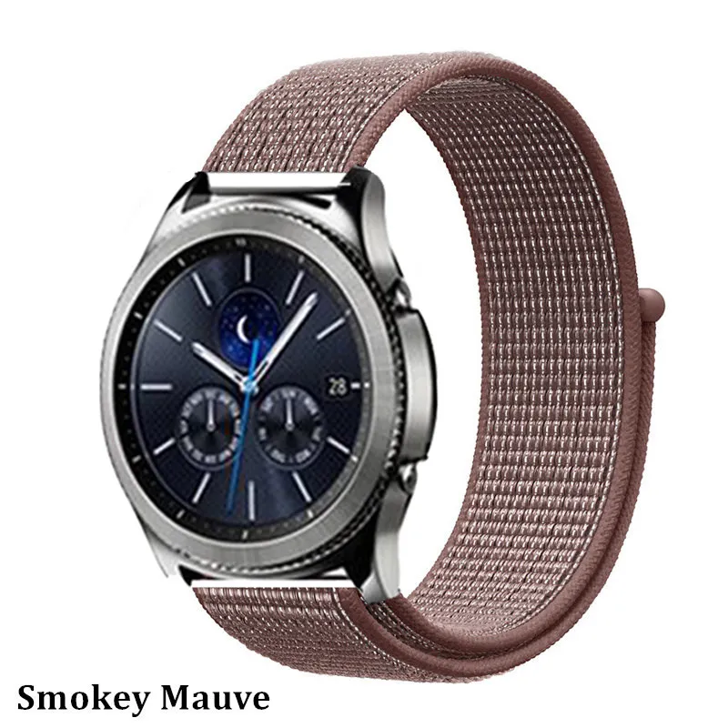 smokey mauve 38 Ремешок 20 мм/22 мм для gear s3 Frontier samsung Galaxy watch Active2 ремешок для huawei Watch GT 2 46 мм 42 мм аксессуары для браслетов correa - Цвет ремешка: smokey mauve 38
